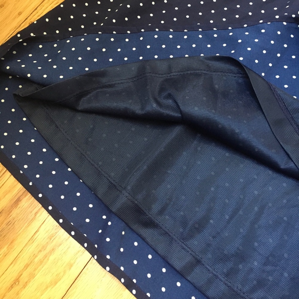 Retro Style Navy and White Polka Dots Dress - Picture 5 of 8